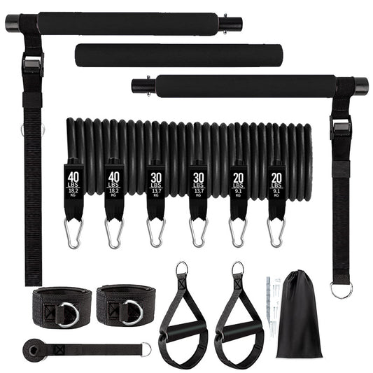 Enhanced Pilates Resistance Fitness Stick Set (11 Pcs)