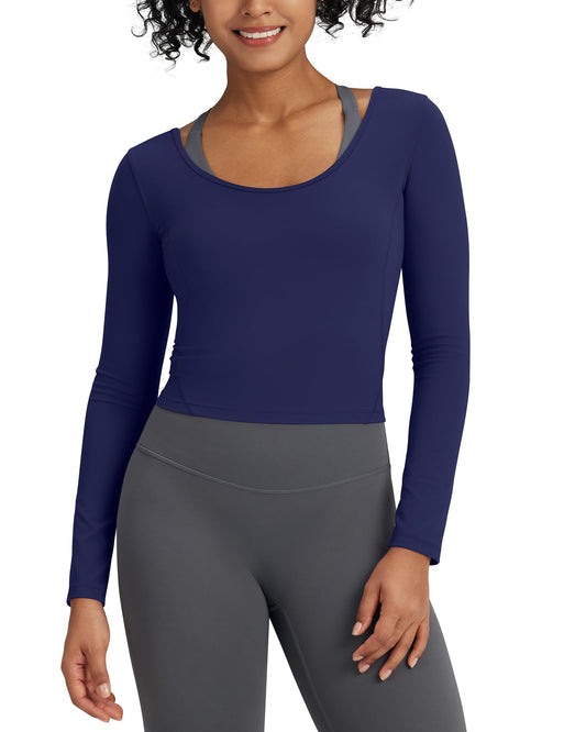 Long Sleeve Pilates Crop