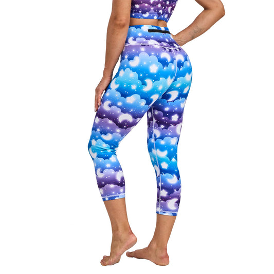Printed Capri Legging with Pockets